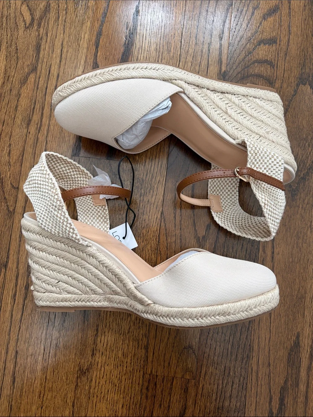Ann Taylor LOFT Classic Espadrille Wedge in Natural